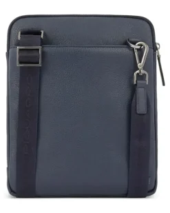 Laptoptasche aus Leder - Blau