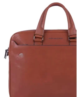 Laptoptasche aus Leder - Braun