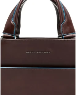 Laptoptasche aus Leder - Braun