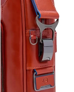Laptoptasche aus Leder - Rot