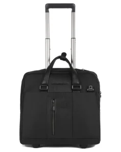 Laptoptasche mit ausziehbarem Henkel - Schwarz