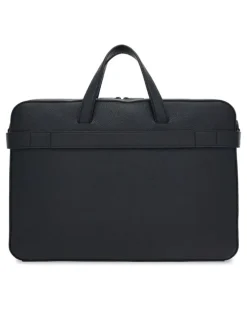 Laptoptasche mit Gancini-Schnalle - Schwarz