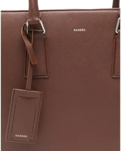 Laptoptasche mit Henkel - Braun