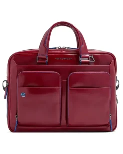 Laptoptasche mit Henkel - Rot