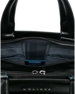Laptoptasche mit Logo-Applikation - Schwarz