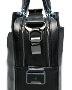 Laptoptasche mit Logo-Applikation - Schwarz