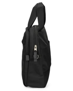 Laptoptasche mit Logo-Schild - Schwarz