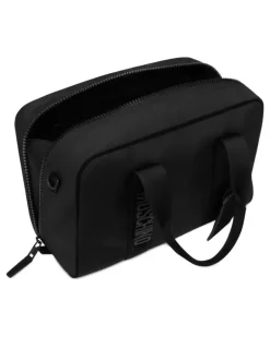 Laptoptasche mit Logo-Schild - Schwarz