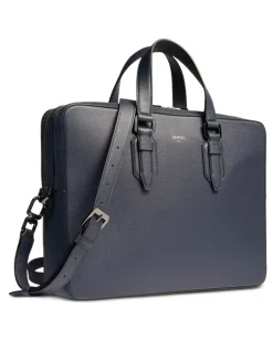Laptoptasche mit Schnallendetail - Blau