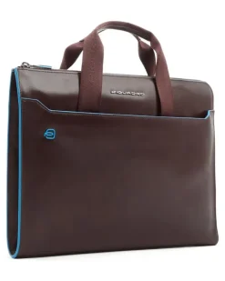 Laptoptasche mit verstaubaren Henkeln - Braun