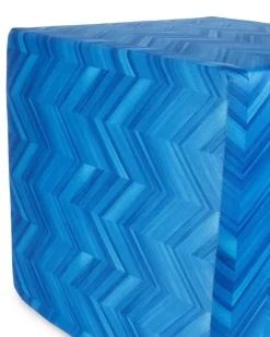 Layers Inlay Hocker - Blau