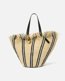 Le Bambola - Natural / Schwarz / Weiß Stripes
