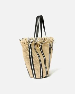 Le Bambola - Natural / Schwarz / Weiß Stripes