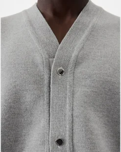 Le Cardigan Boutonné - Grau