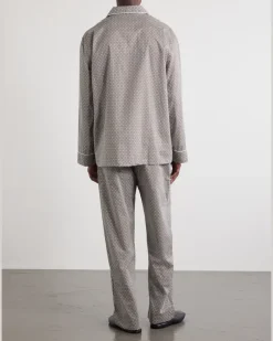 Ledbury 96 Printed Cotton-Poplin Pyjama Set Brown