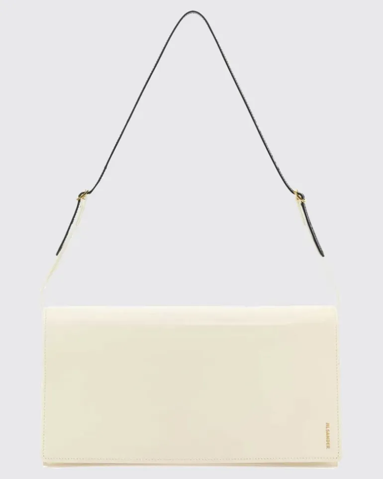Leder-Aktentasche Beige