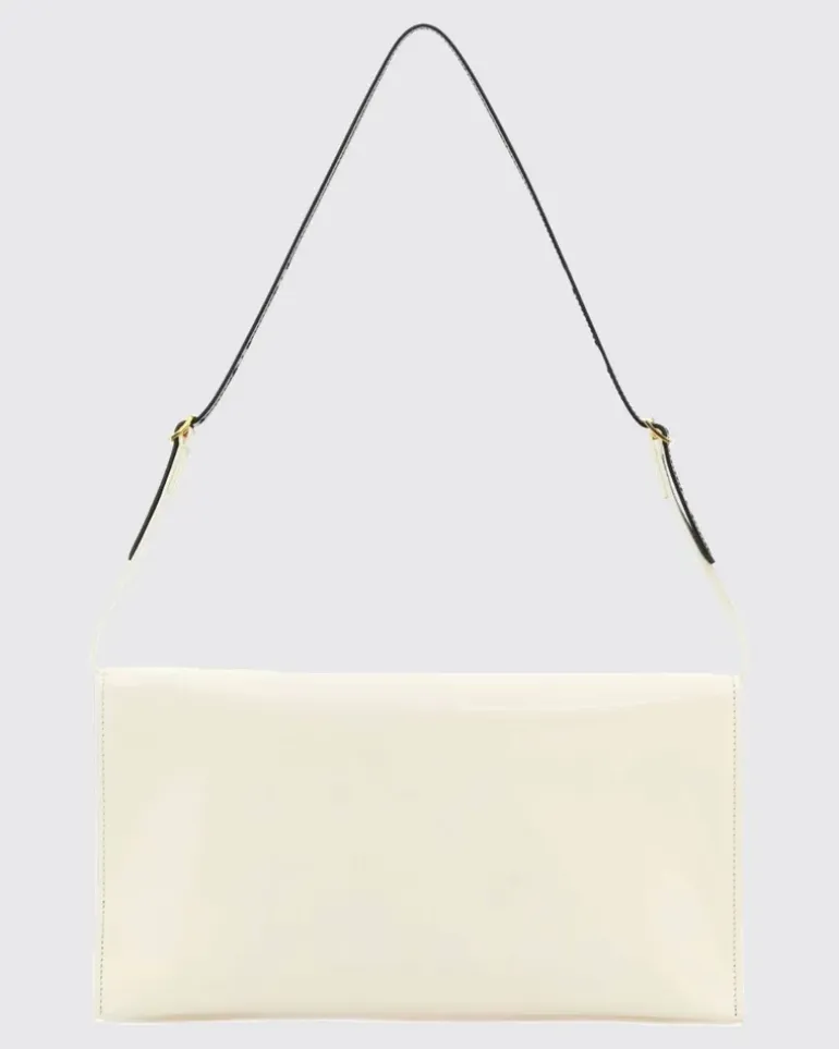 Leder-Aktentasche Beige