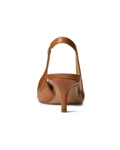 Lederpumps Lolah II mit Fersenriemchen Brown