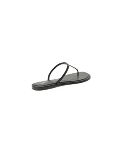 Leder-Zehenstegsandale Polo Play Black