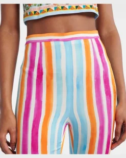 Leggings aus einem Seidengemisch Multicolor