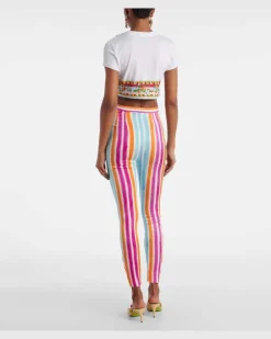 Leggings aus einem Seidengemisch Multicolor