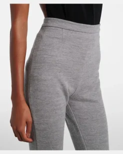 Leggings aus einem Wollgemisch Grau