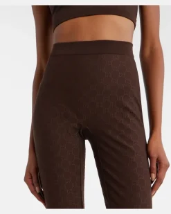 Leggings GG aus Jacquard Braun