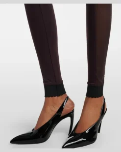 Leggings mit Panels Braun
