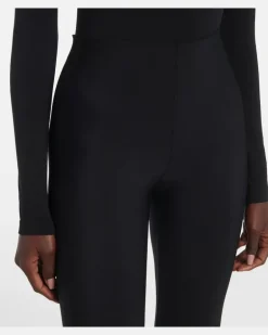 Leggings Scuba aus Jersey Schwarz