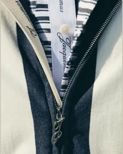 Le Gilet Marinière - Jacquard Big Stripes Marineblau