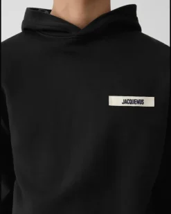 Le Hoodie Gros Grain - Schwarz