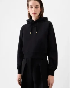 Le Hoodie Gros Grain - Schwarz
