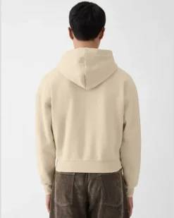Le Hoodie Gros Grain Zippé - Beige
