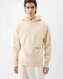 Le Hoodie Montaigne - Patch Beige