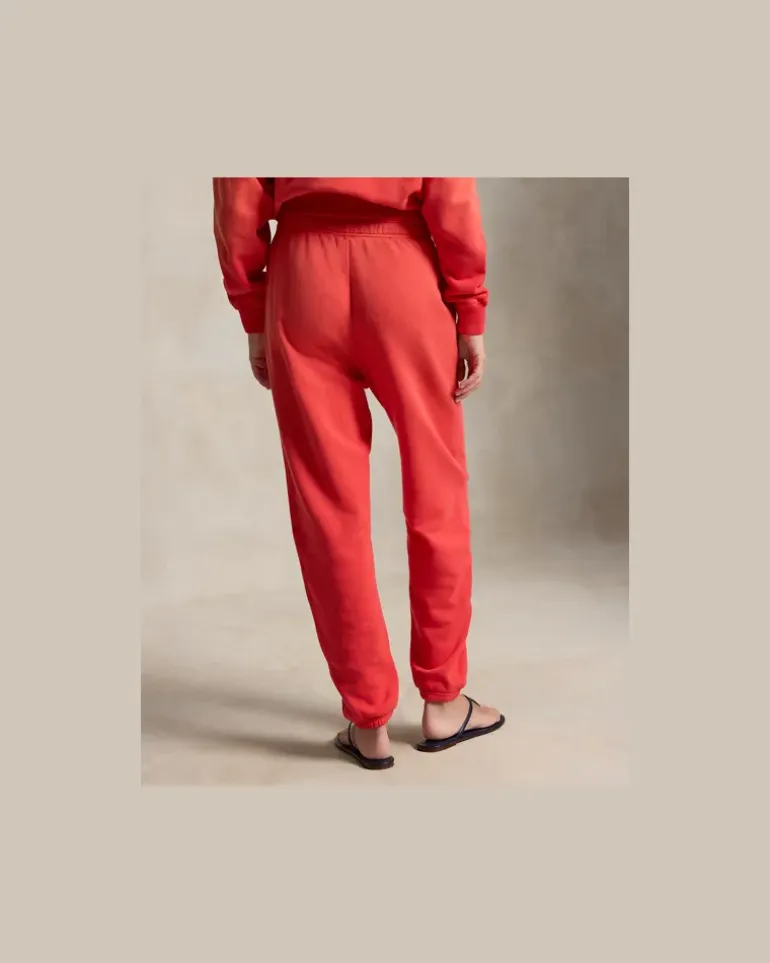 Leichte Fleece-Jogginghose mit Tunnelzug Red