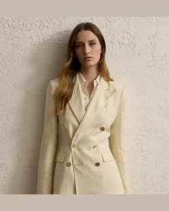 Leinenjacke Camden Cream