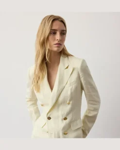 Leinenjacke Camden Cream