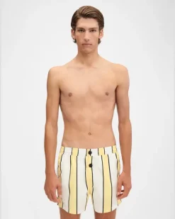 Le Maillot Puntini - Print Stripes Weiß/Gelb/Schwarz