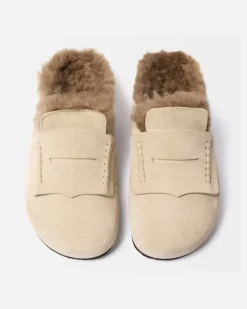 Les Mules Mocassin - Beige Hellbeige