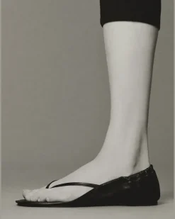 Les Sandales Nu-pieds - Schwarz
