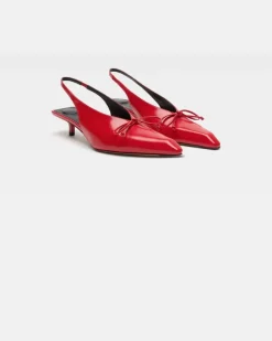 Les Slingbacks Cubisto Basses - Rot