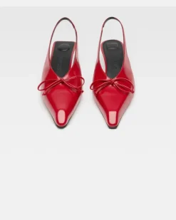 Les Slingbacks Cubisto Basses - Rot