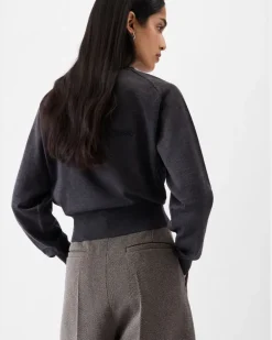 Le Sweater Brodé - Dark Grau