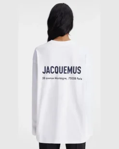 Le T-shirt Adresse Montaigne Manches Longues - Weiß