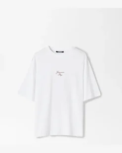 Le T-shirt Bateau - Embroidery Rot / Weiß Sails