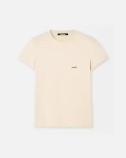 Le T-shirt Gros Grain Manches Courtes - Beige Hellbeige