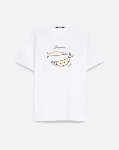 Le T-shirt Jondal - Dots Weiß