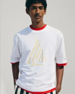 Le T-shirt Voilier - Embroidery Gelb Sails