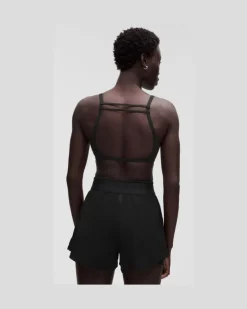 LightLift BH mit offenem Design hinten und leichtem Halt für B/C-Cups für Frauen – Größe in Schwarz