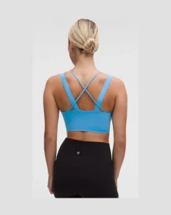 Like a Cloud Longline-BH Leichter Halt D/DD-Cups für Frauen – Größe in Ocean Wave